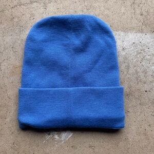 Lululemon Blue Ribbed Beanie – Merino Wool Blend, O/S